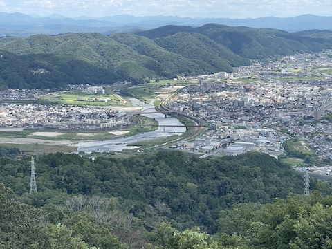 高谷山展望台の風景