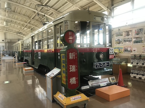 レトロでんしゃ館の風景