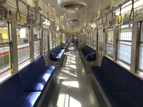 レトロでんしゃ館の風景