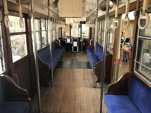 レトロでんしゃ館の風景