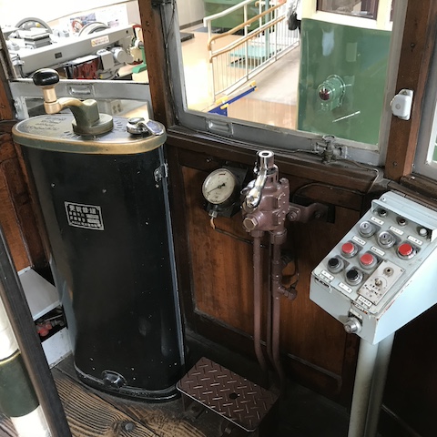 レトロでんしゃ館の風景