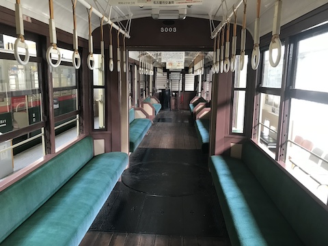 レトロでんしゃ館の風景