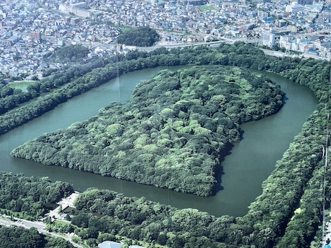 仁徳天皇陵古墳の風景