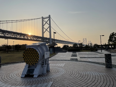 与島パーキングエリアの風景