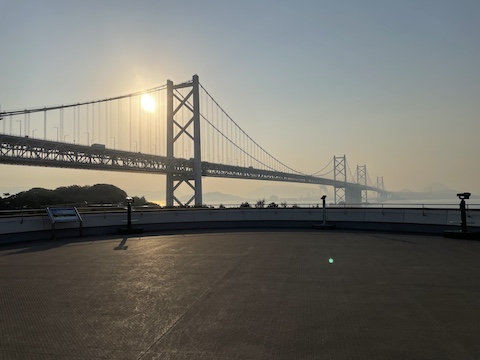 与島パーキングエリアの風景