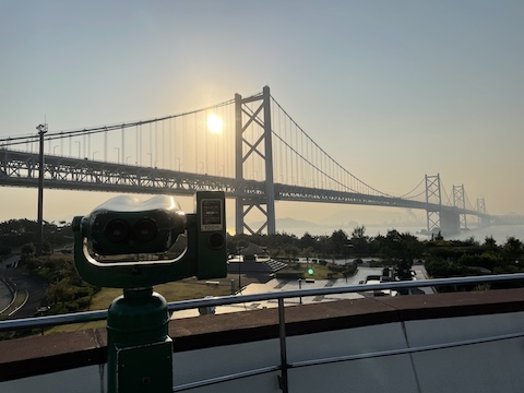 与島パーキングエリアの風景