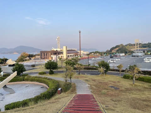 与島パーキングエリアの風景