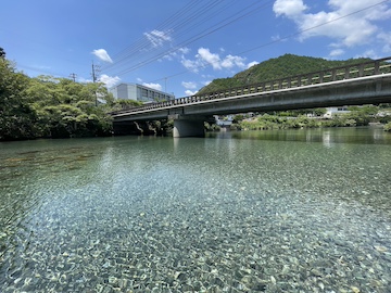 汗見川遊泳場の風景