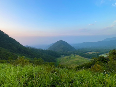 豪円山のろし台の風景