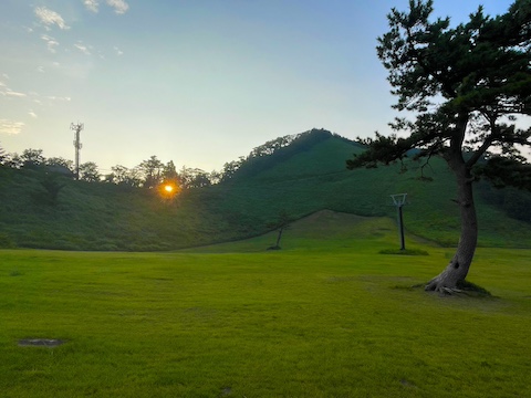 豪円山のろし台の風景