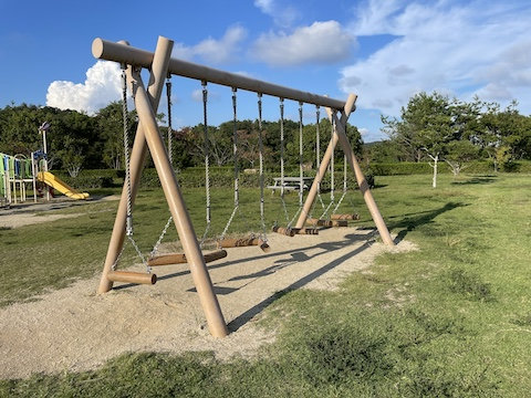 岡山市日応寺自然の森 スポーツ広場の風景