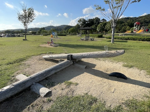 岡山市日応寺自然の森 スポーツ広場の風景