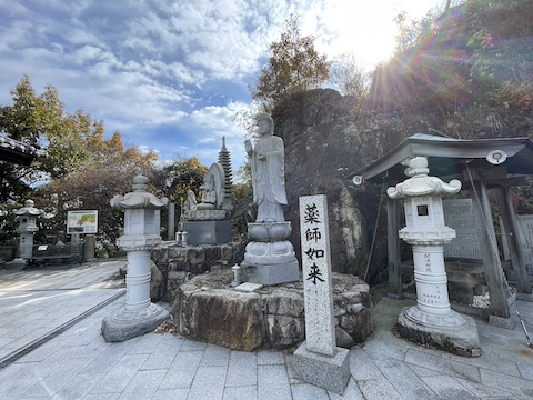 出釈迦寺の風景