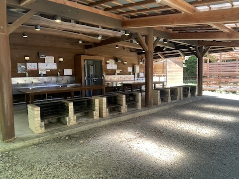 キャンプリゾート森のひとときの風景